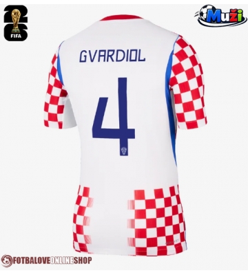Chorvatsko Josko Gvardiol #4 Domácí Dres MS 2026 Krátkým Rukávem